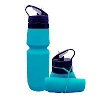 Botella de Agua Plegable Tomatodo 700ml para Viaje Silicon Turquesa